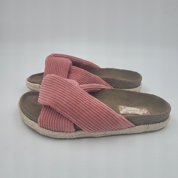 Band of Gypsies Dusty Pink Move Over Comfort Arch Slip On Slide Sandals Size 6 - Picture 2 of 12